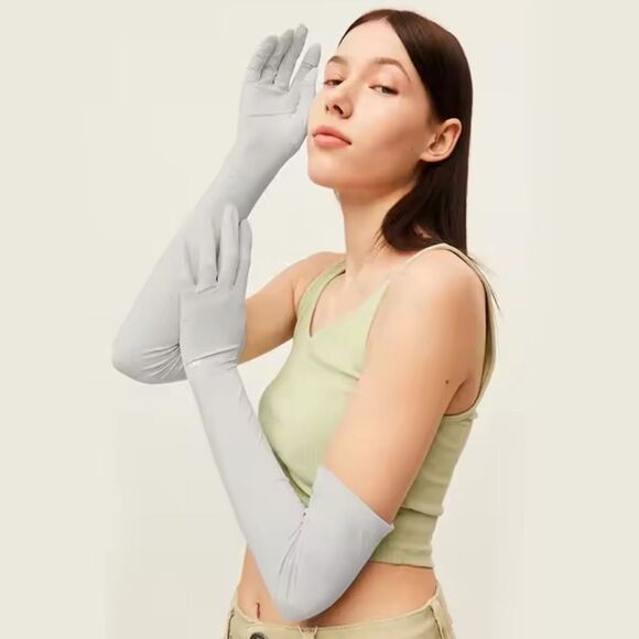 Gloves Women Formal Gray XL UV Protection Touchscreen UPF 50 Driving Cooling OC5 - Picture 1 of 8